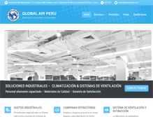 Tablet Screenshot of globalairperu.com